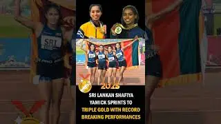 Fathima Shafiya Yamick reigns supreme at the South Asian Athletics Championship 2025 #SAAC2025