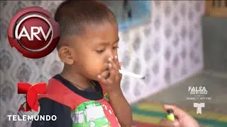 Ni&ntilde;o de dos a&ntilde;os fuma 40 cigarrillos al d&iacute;a | Al Rojo Vivo | Telemundo