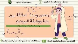 ملخص وحدة  العلاقة بين البنية والوظيفة الجزء الثاني