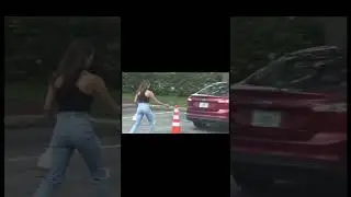 moving cone prank 😂 #video #funny #prank #public #wholesome #moving #lol #lmao