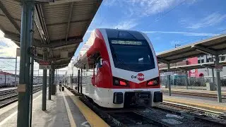 Happy new year: Caltrain 2022 Stadler KISS160 EMU #328 on NB #647 