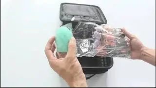 Makeup Case with 10 Pcs Makeup Brushes Set Kit Gold, Blender Sponge and Brush Egg