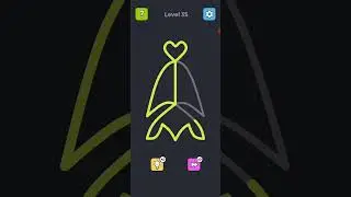 Single Line Puzzle Drawing Level 35 Gameplay #singleline #puzzledrawing #shorts