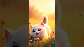 🐱✨ Fluffy Cat&rsquo;s Joyful Dance in the Prairie | Cute & Romantic MV 🌿🎶