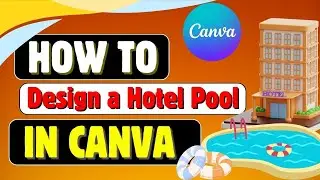 How to Design a Dynamic Hotel Pool Layout with Animated Effects in Canva.