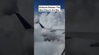 Airborne Dreams: The Best View in the Sky #cloudscape  #peacefulskies #flyingabovetheworld