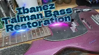 IBANEZ TALMAN BASS RESTORATION. Part 1 strip down and wood stain. #guitar #bassguitar 