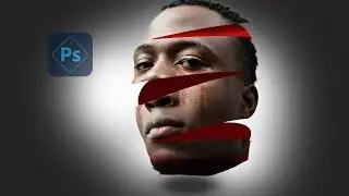 CREATE a Sliced Face Effect in Photoshop NOW!