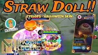 HALLOWEEN TIME!!! Review Halloween Skin Cyclops - Straw Doll Mobile Legends Gameplay