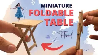 Miniature Folding Table | DIY | Actually Works