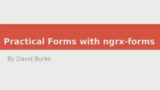 AngularNYC - Practical Forms with Ngrx-forms - David Burke