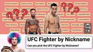 CAN I GUESS these UFC fighters by their NICKNAMES | QUIZ
