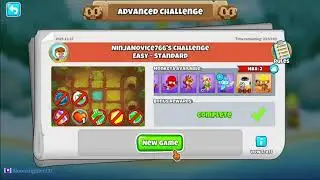 Bloons TD 6 Advance Challenge - Ninjanovice766's Challenge - 12/27/2025