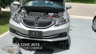 Honda Civic 2015 замена масла и фильтра