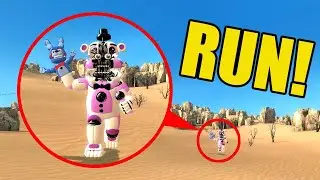 IF YOU SEE THIS FNAF FUNTIME FREDDY IN THE DUNES, RUN! FUN AND MADNESS IN Garry`s Mod