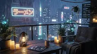 Cyberpunk Lofi 🌧️ Soft Rainy Spring Night