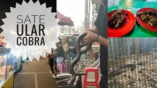 Kuliner di Pasar Lama Tangerang l Makan Sate Ular Cobra #darrendaily #silentvlog
