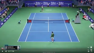 Karen Khachanov vs Novak Djokovic - Dubai ATP AO tennis 2 PS4