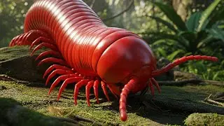A Thousand Legs on a Leaf: A Millipede's Serene Journey