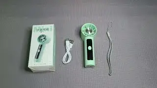 Unboxing a rechargeable mini fan