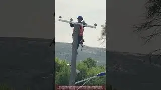 Steel Climbers & Crossarm: Pole-Top Install
