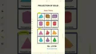 PROJECTION OF SOLID (BASIC THEORY)// FOR DIPLOMA FIRST YEAR  ENGG DRAWING// PART 1// DATE 5\02\2021