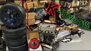 K-Swapping My DC2 Integra Time ATTACK car!!!