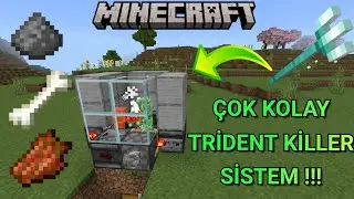MINECRAFT TRIDENT KILLER SYSTEM 1.21!!! &bull;Looting 3&bull; (Minecraft Bedrock)