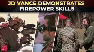VP Vance shows superb firepower prowess: Fires M240B machine gun, Sniper, Howitzer at Quantico