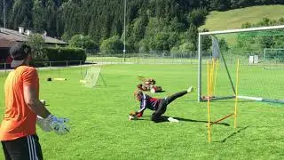 Goalie-Training // Hechten hohe B&auml;lle