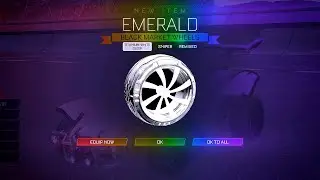 PLAYING ROCKET LEAGUE WITH THE TITANIUM WHITE EMERALD WHEELS!