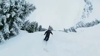 Ski Arlberg - St Anton | Powder skiing on a gloomy day