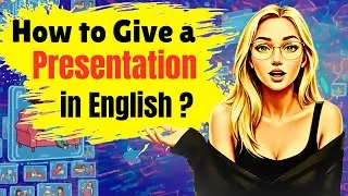 How to Give a Presentation in English Fluently  English Learning with Podcasts Beginners Friendly