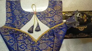 Designer blouse back neck design || cutting and stitching back neck blouse design || blouse design.
