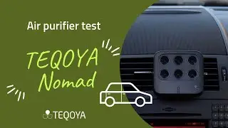 Air purifier test in the car: TEQOYA Nomad demonstration