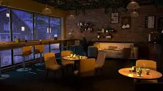 Soft Glow Caf&eacute; Rain 🌧️ | Gentle Piano Ambience for Relaxing, Studying & Unwinding