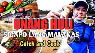 Unang Fishing Adventure Sigapo or Lapu lapu lang malakas #Ultralight #Fish #Kastking #Catchandcook