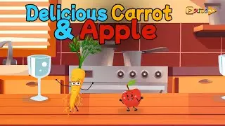 Crunch, Munch & Learn with Delicious Carrot & Apple! 🥕🍏 | KidFlix Club
