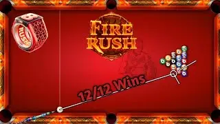 8 Ball Pool | New Table Fire Rush | Fast Turns | 12/12 Wins | Free Ring | Master 8BP YT
