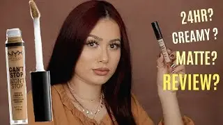 NEW NYX CAN'T STOP WON'T STOP 24HR CONCEALER REVIEW + DEMO | TANIAXO