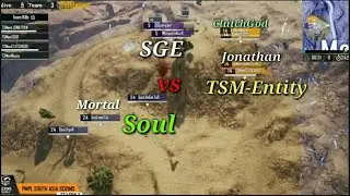 Clutchgod 1v 3 against Soul PMPL Scrims