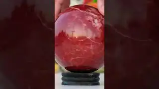 Red Jasper Sphere Ball #shorts #short #viral #redjasper #sphere #ball #decor #shortvideo #crystal