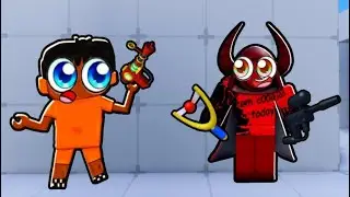 I 1v1&rsquo;d My Friend with RANDOM Weapons in Roblox Rivals!