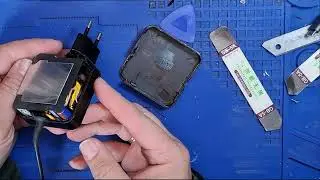 Opening asus charger without damage and cable replacement (ENG subtitles)