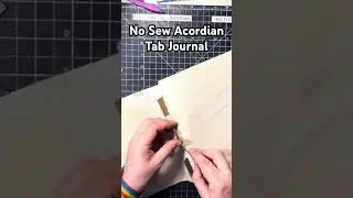No Sew Acordian Tab Journal #art #junkjournal #acordianjournal #nosewjournal