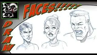 Drawing Comic Book Faces - Various Characters