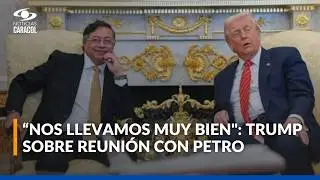 Donald Trump se pronunció sobre su encuentro con Gustavo Petro