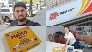 How to Deliver a Parcel from Korea Post Office | Mand Barfi in South Korea | The Qasim Vlogs