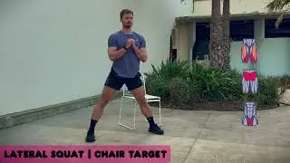Lateral Squat | Chair Target | Strong Band Exercise Library