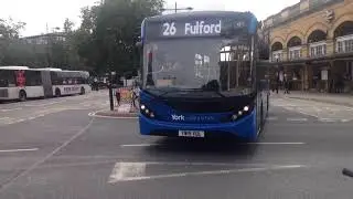 Transdev 755 York and Country Leaving York railway station bus stop